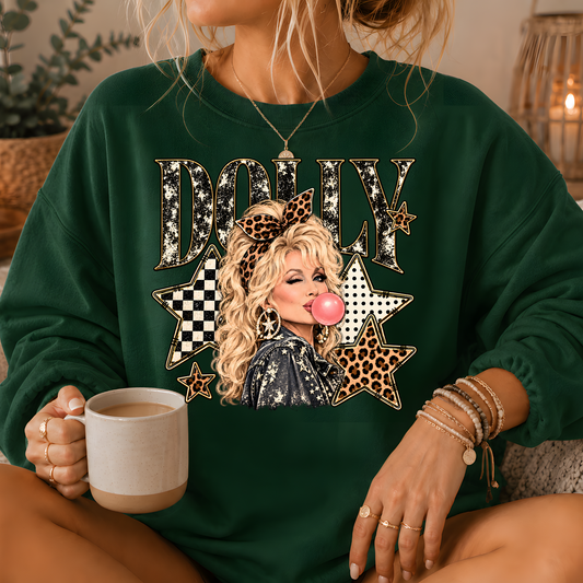Dolly Bubblegum & Stars Crewneck Sweatshirt