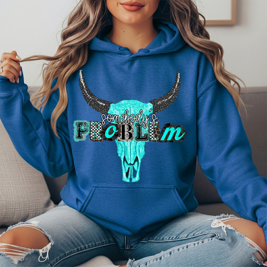 Somebody's Problem Longhorn Premium Hoodie Sweatshirt
