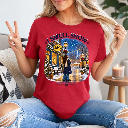 I Smell Snow Stars Hollow Winter Graphic Tee