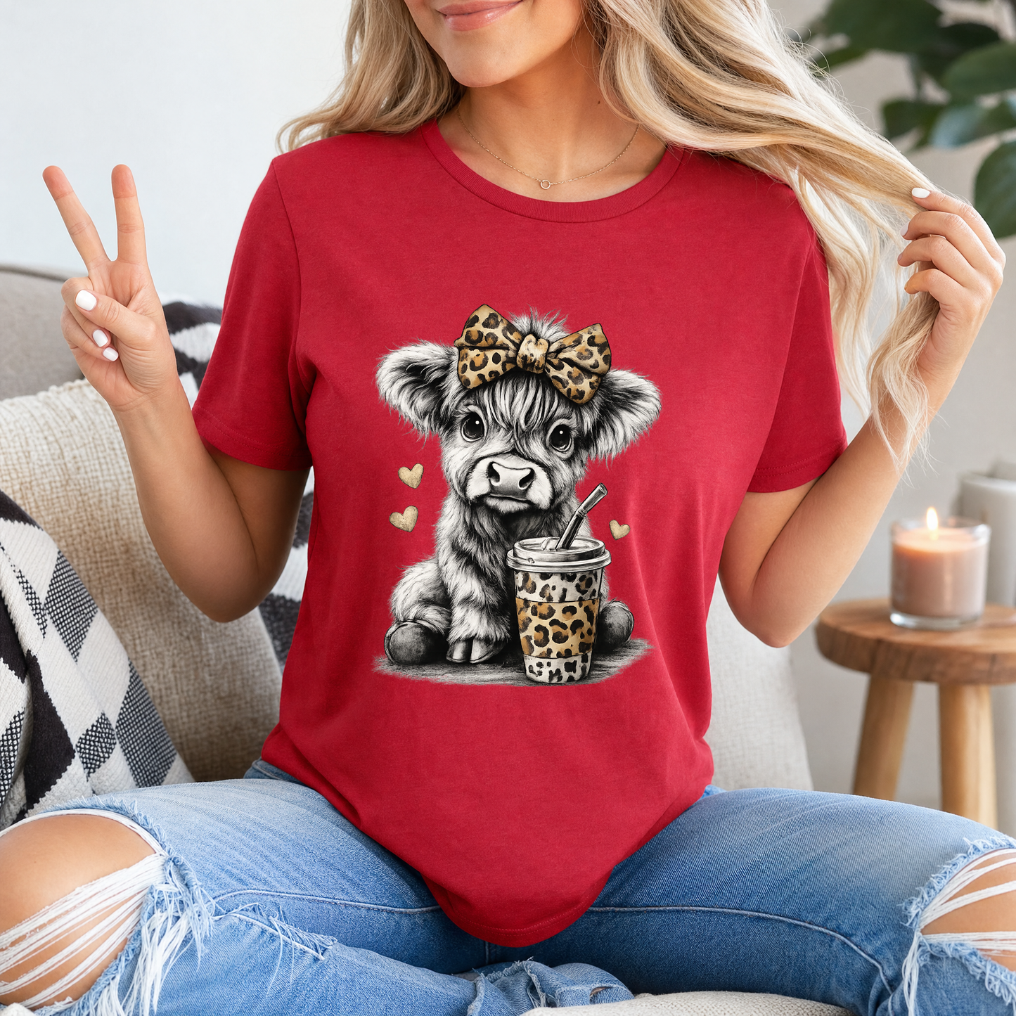 Leopard Highland Premium Graphic Tee