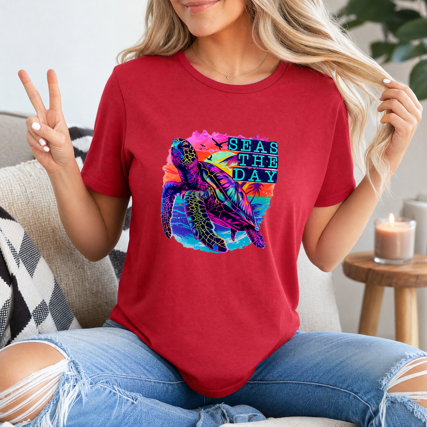 Seas The Day Premium Graphic Tee