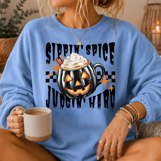Sippin' Spice Premium Crewneck Sweatshirt