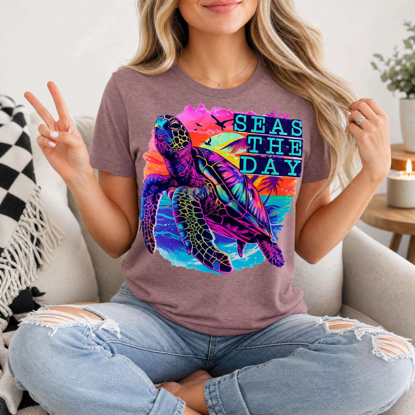Seas The Day Premium Graphic Tee