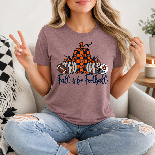 Fall Is For Football - Auburn Premium Graphic Tee