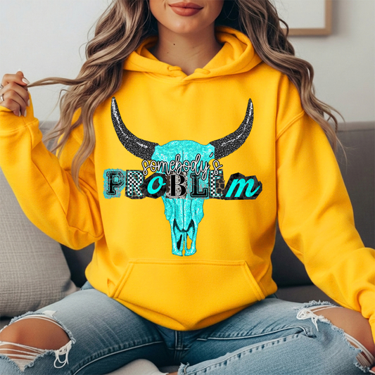 Somebody's Problem Longhorn Premium Hoodie Sweatshirt