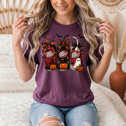 Dr P Halloween Bows & Ghost Graphic Tee