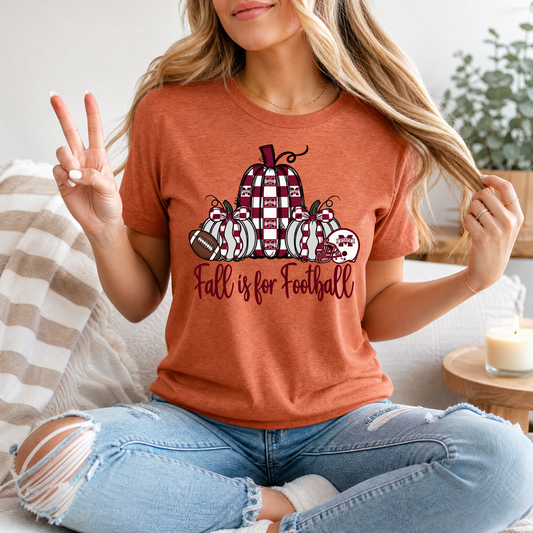 Fall Is For Football - Mississippi State Premium Graphic Tee