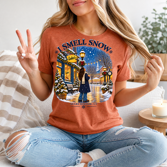 I Smell Snow Stars Hollow Winter Graphic Tee