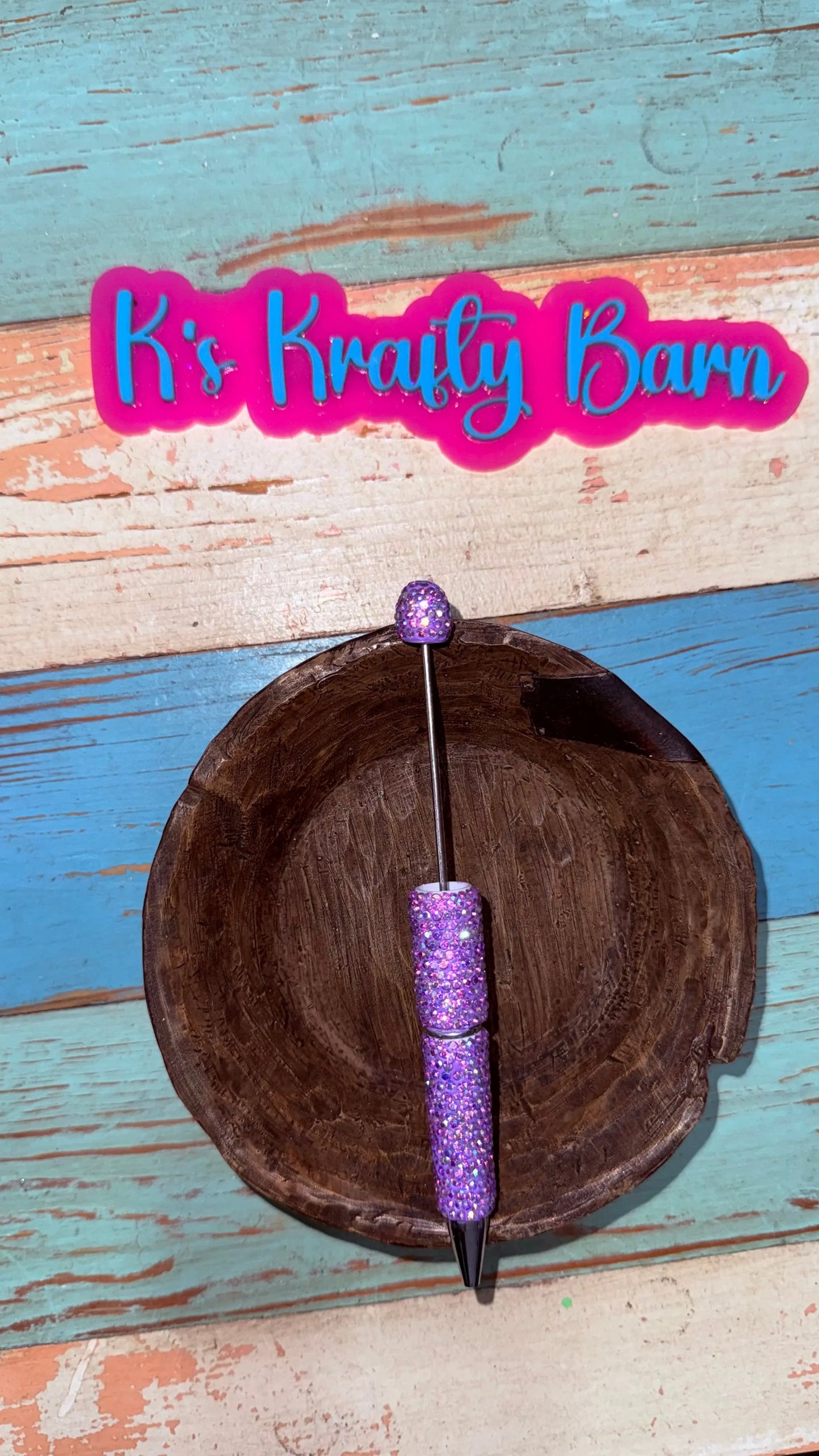 Beadable Pens-Rhinestone Super Blingy “Fancy” K's Krafty Barn