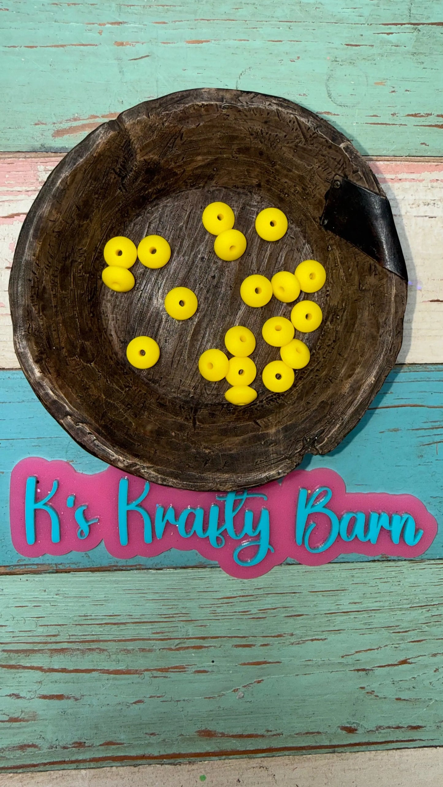 12mm Silicone Lentil spacers for beadable items-20pk K's Krafty Barn