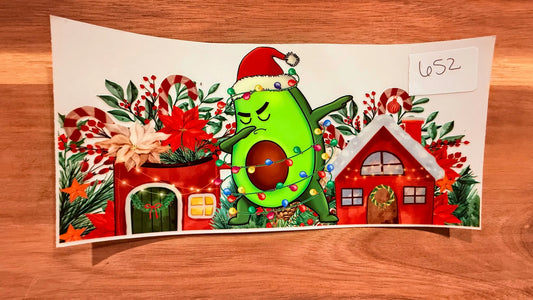 #652 avocado dabbing K's Krafty Barn