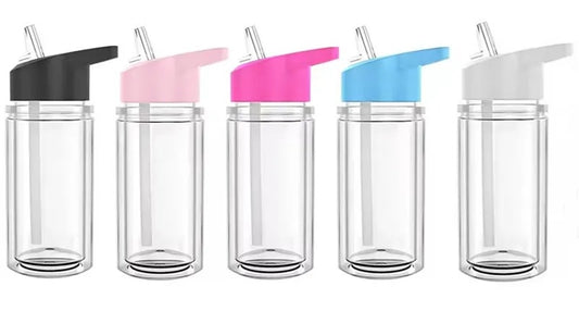 Kids 10oz Snowglobe Custom UV DTF Wrapped Tumbler β Plastic