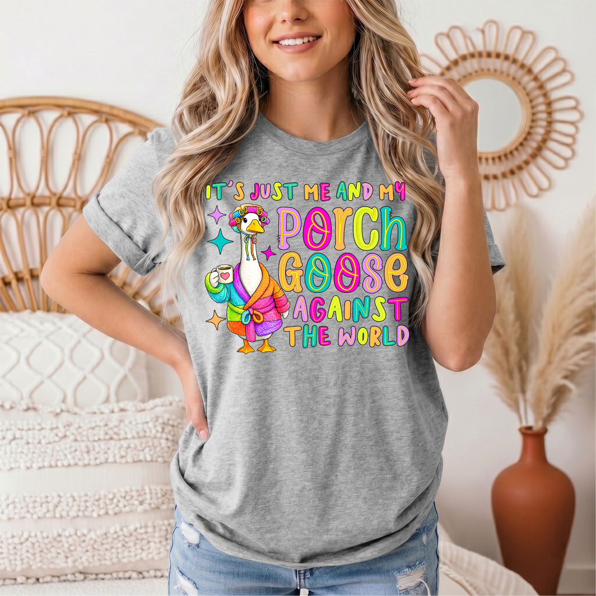 Me and My Porch Goose Against the World Graphic Tee