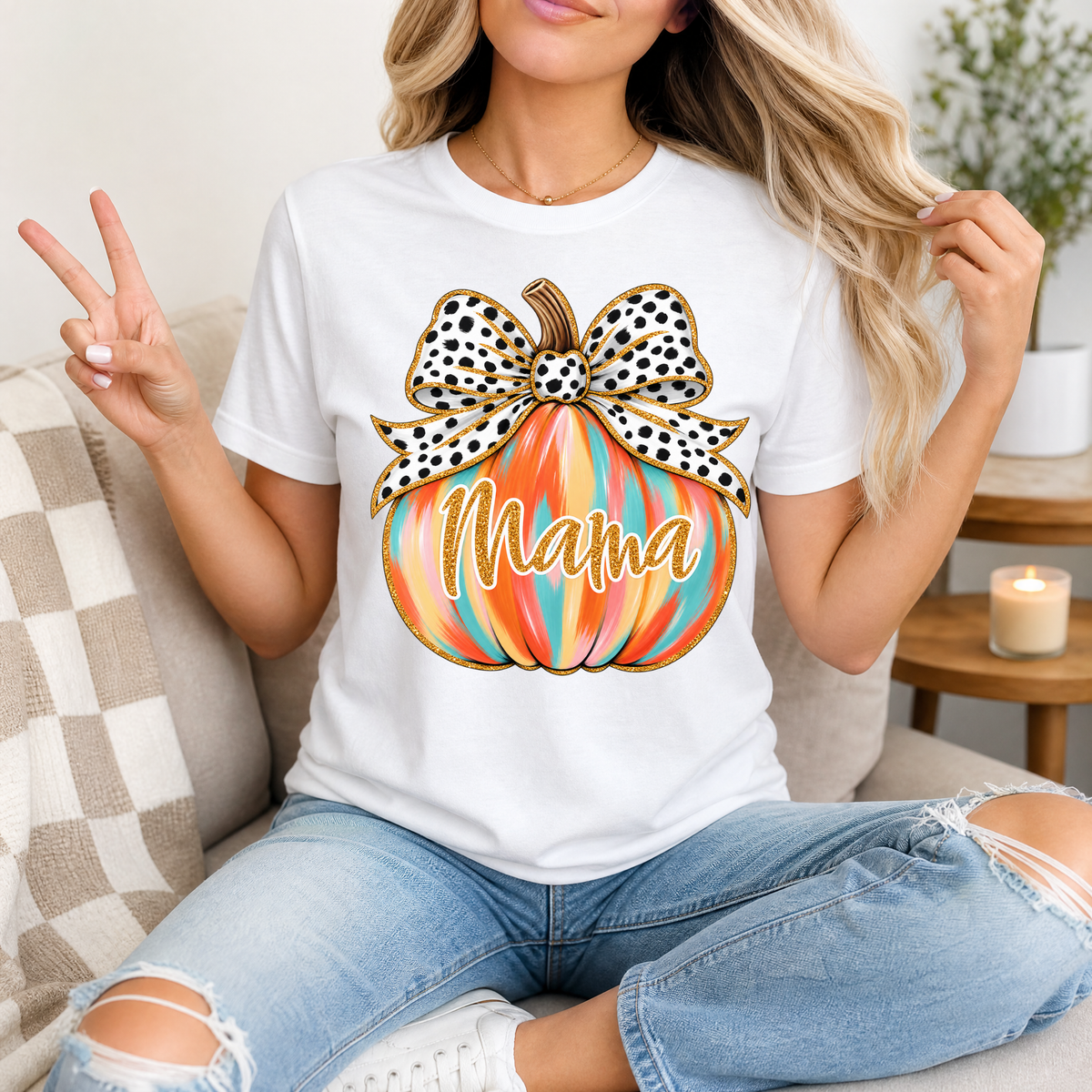Mama Pumpkin Premium Graphic Tee