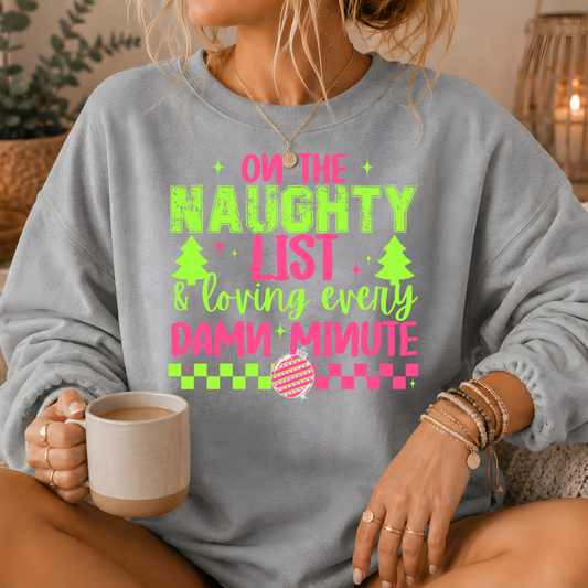 Naughty List Premium Crewneck Sweatshirt