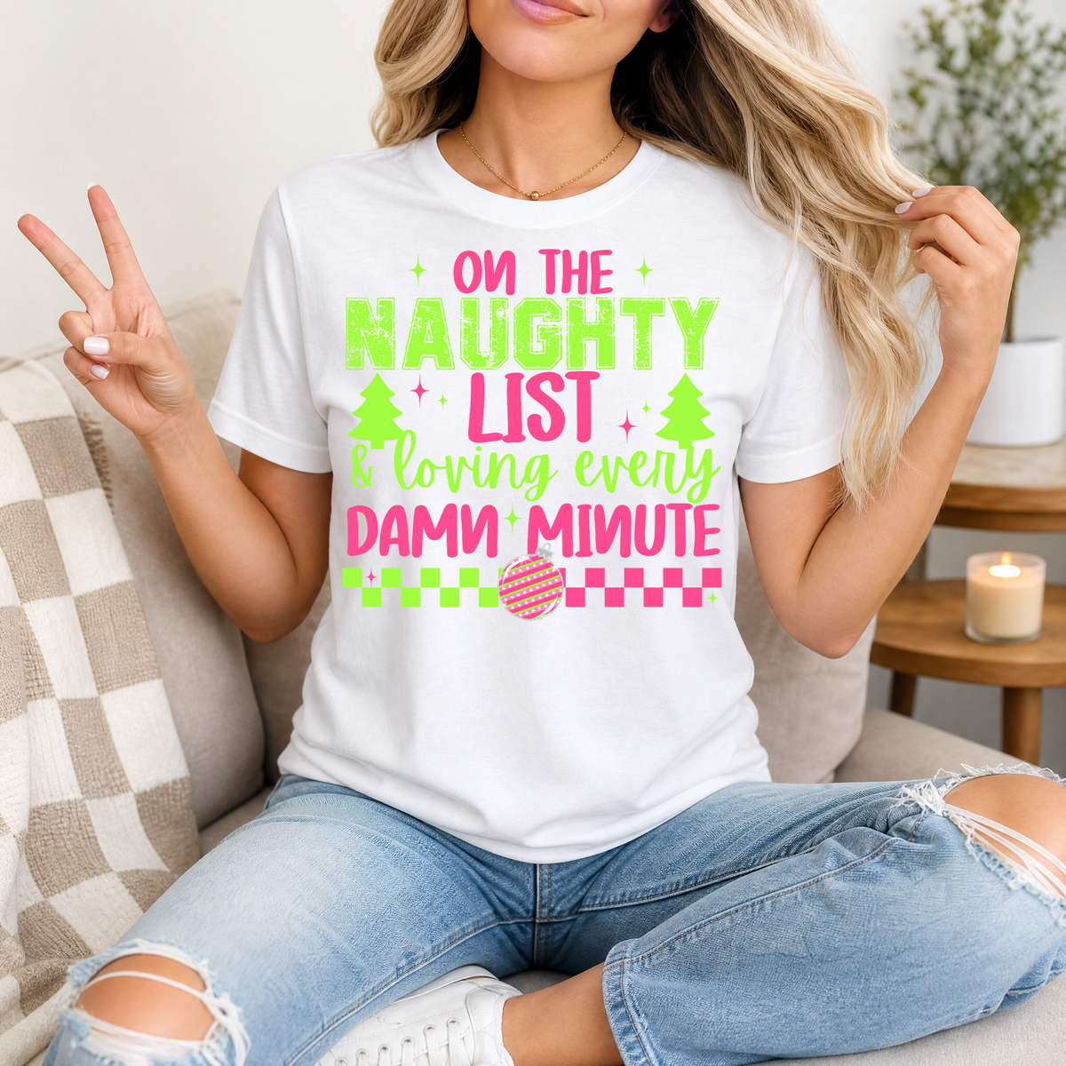 Naughty List Premium Graphic Tee