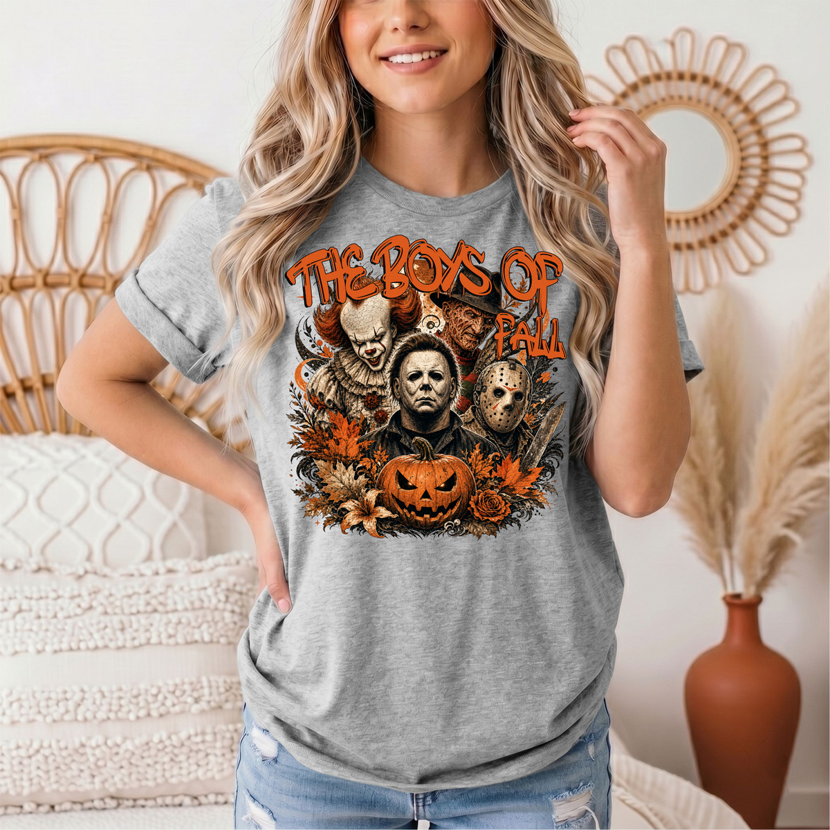 The Boys of Fall Horror Halloween Graphic Tee