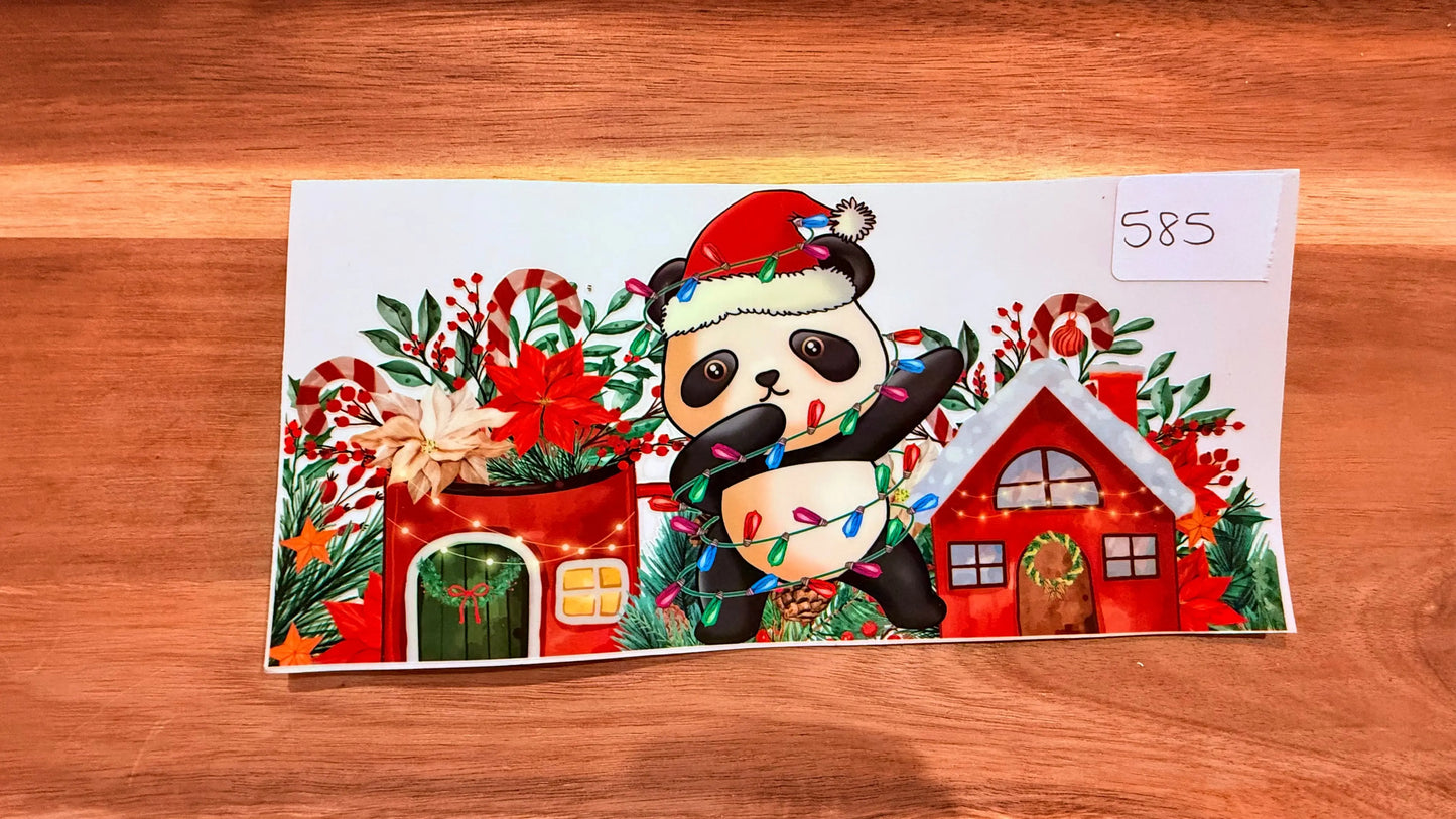 #585 Panda Christmas K's Krafty Barn