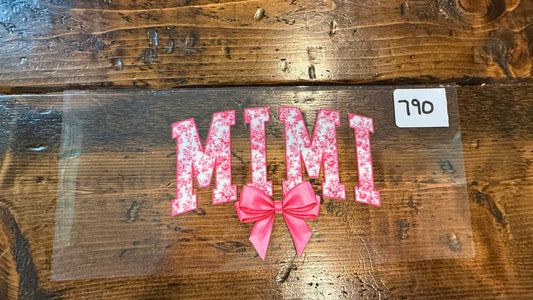 #790 Mimi Pink Bow