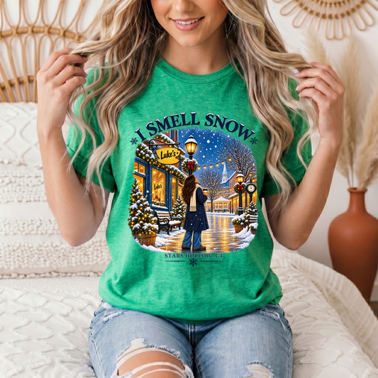 I Smell Snow Graphic Tee – Stars Hollow Winter Scene
