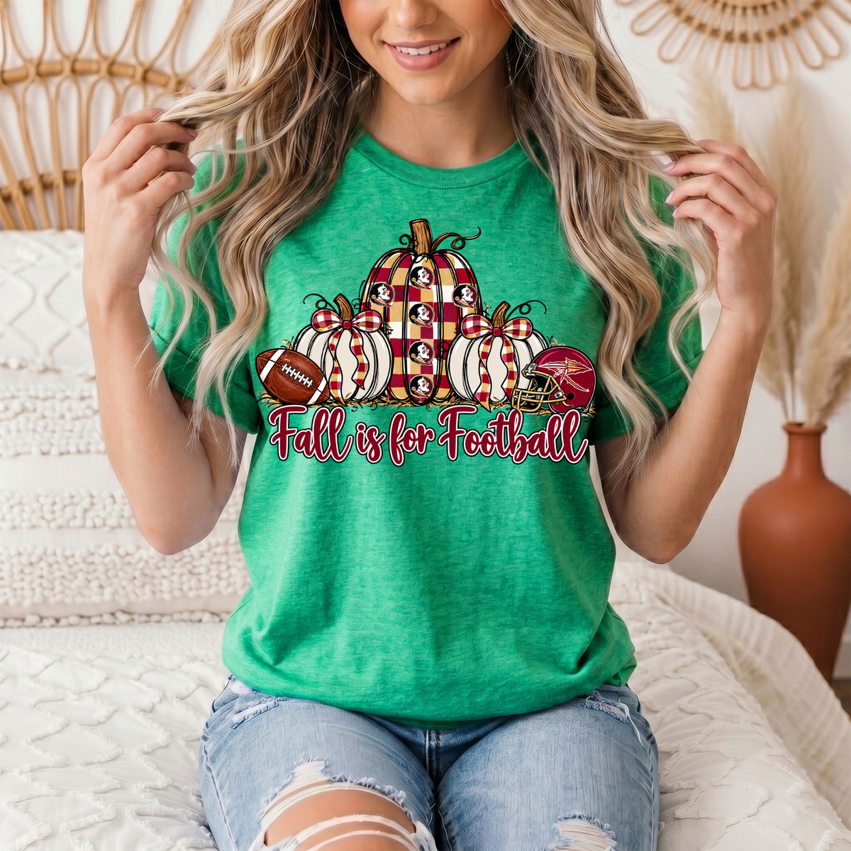 Fall Is For Football -Noles Premium Graphic Tee