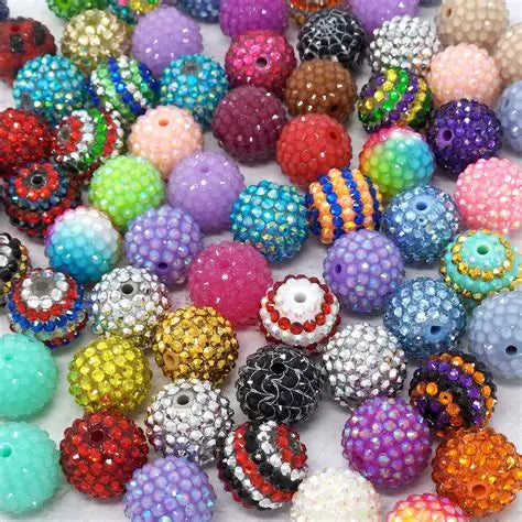 Wholesale Acrylic 20mm Rhinestone Bead Mixes