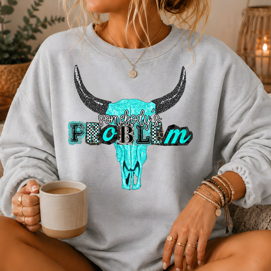 Somebody's Problem Longhorn Crewneck Sweatshirt