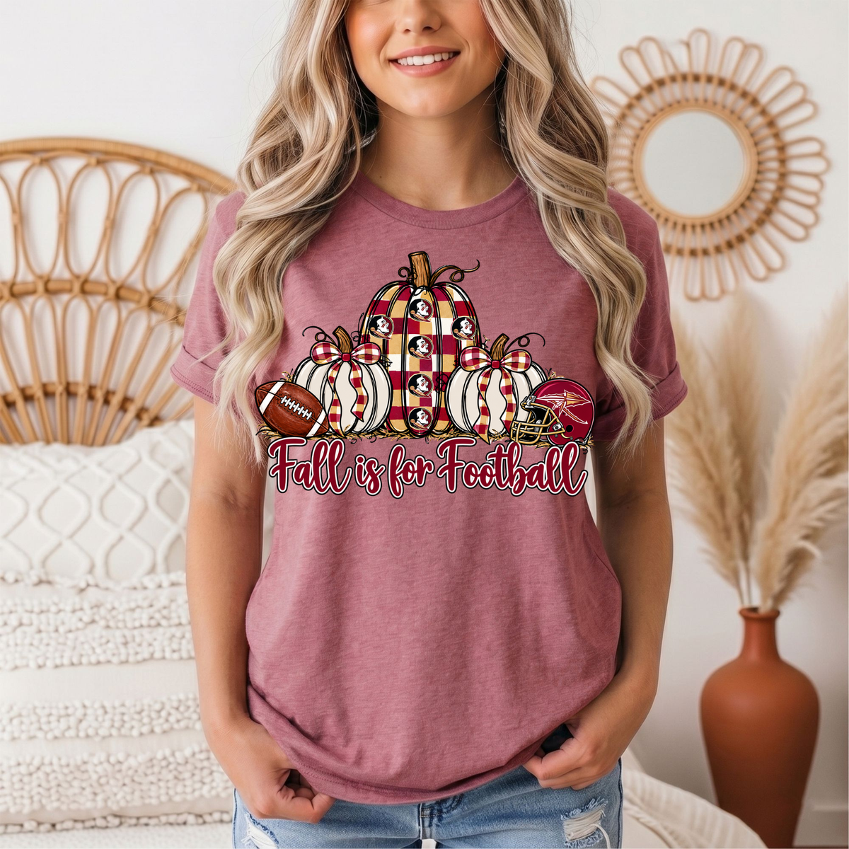 Fall Is For Football -Noles Premium Graphic Tee