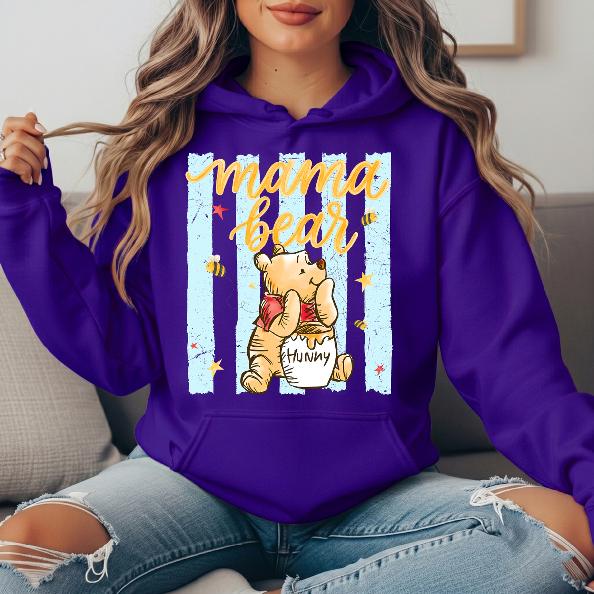 Mama Bear Honey Pot Graphic Hoodie