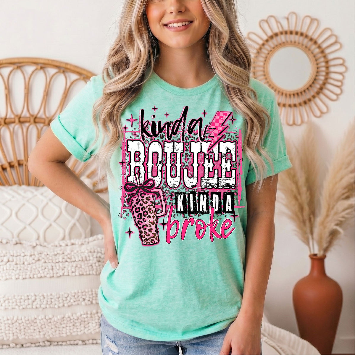 Kinda Boujee Kinda Broke Graphic Tee