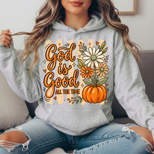 God Is Good Pumpkin Premium Hoodie Sweatshirt