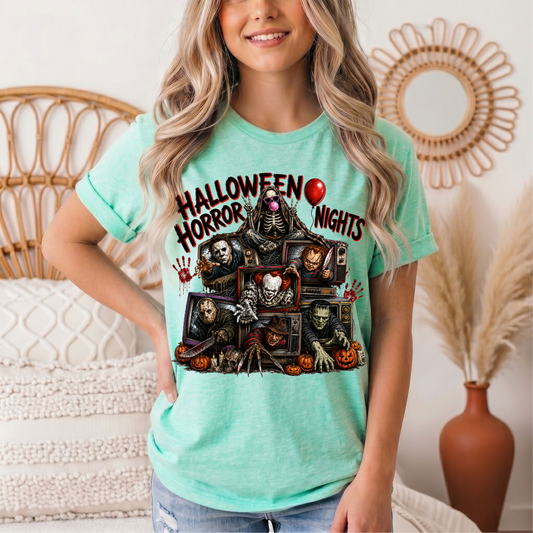 Halloween Horror Nights Vintage TV Graphic Tee