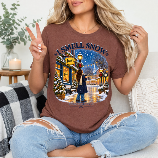 I Smell Snow Stars Hollow Winter Graphic Tee