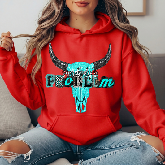 Somebody's Problem Longhorn Premium Hoodie Sweatshirt