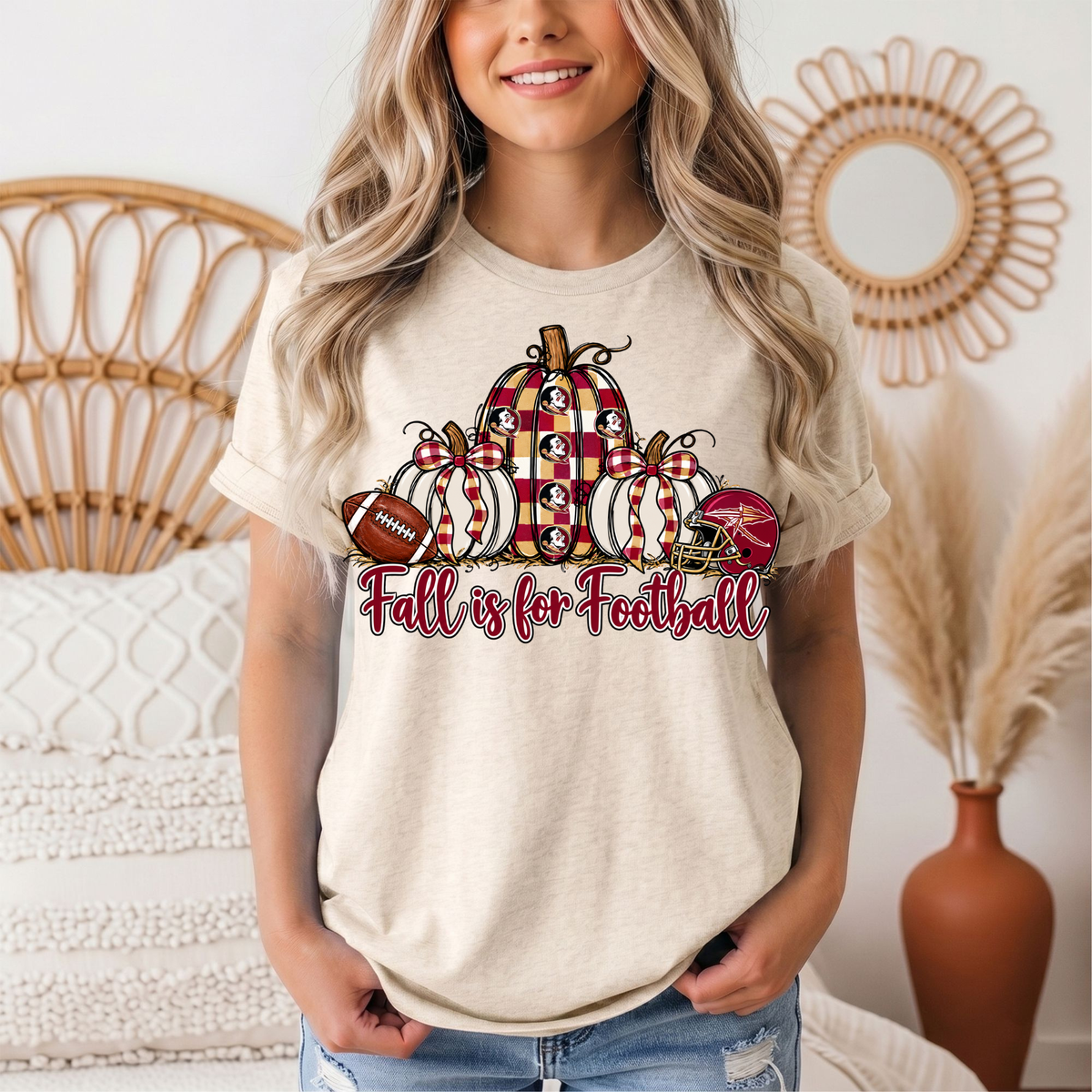 Fall Is For Football -Noles Premium Graphic Tee