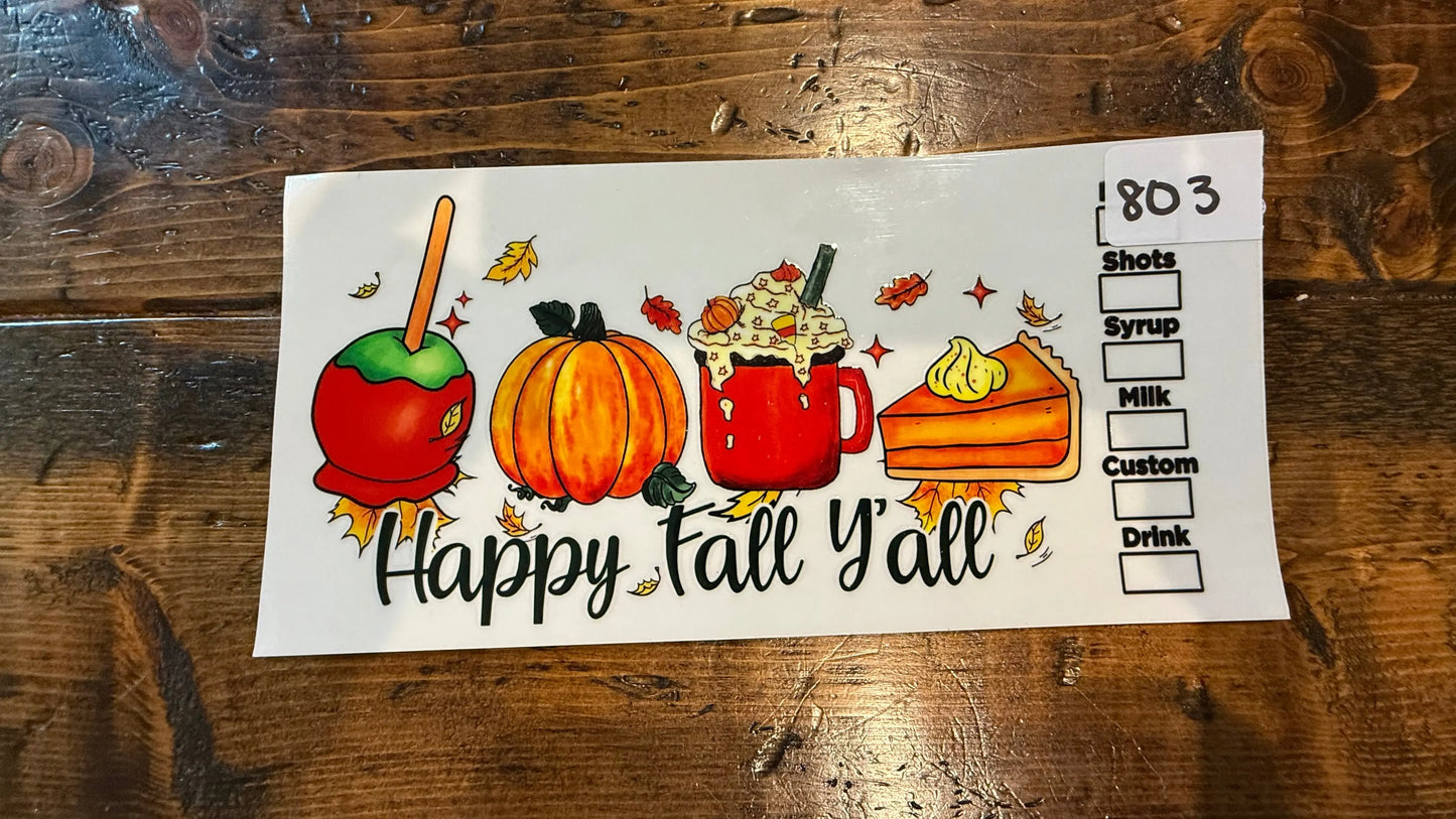 #803 Happy Fall K's Krafty Barn