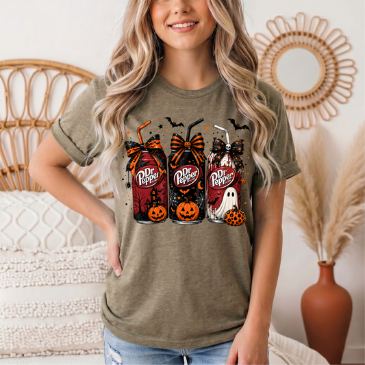 Dr P Halloween Bows & Ghost Graphic Tee