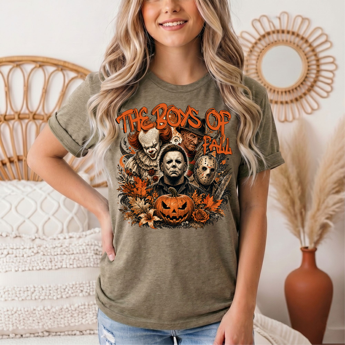 The Boys of Fall Horror Halloween Graphic Tee