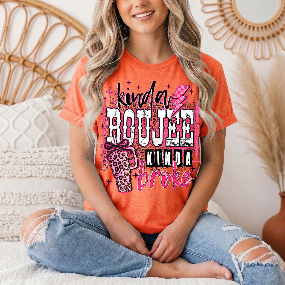 Kinda Boujee Kinda Broke Graphic Tee