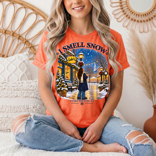 I Smell Snow Graphic Tee – Stars Hollow Winter Scene