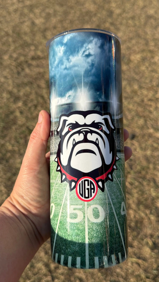 Bulldogs- 20oz insulated K's Krafty Barn