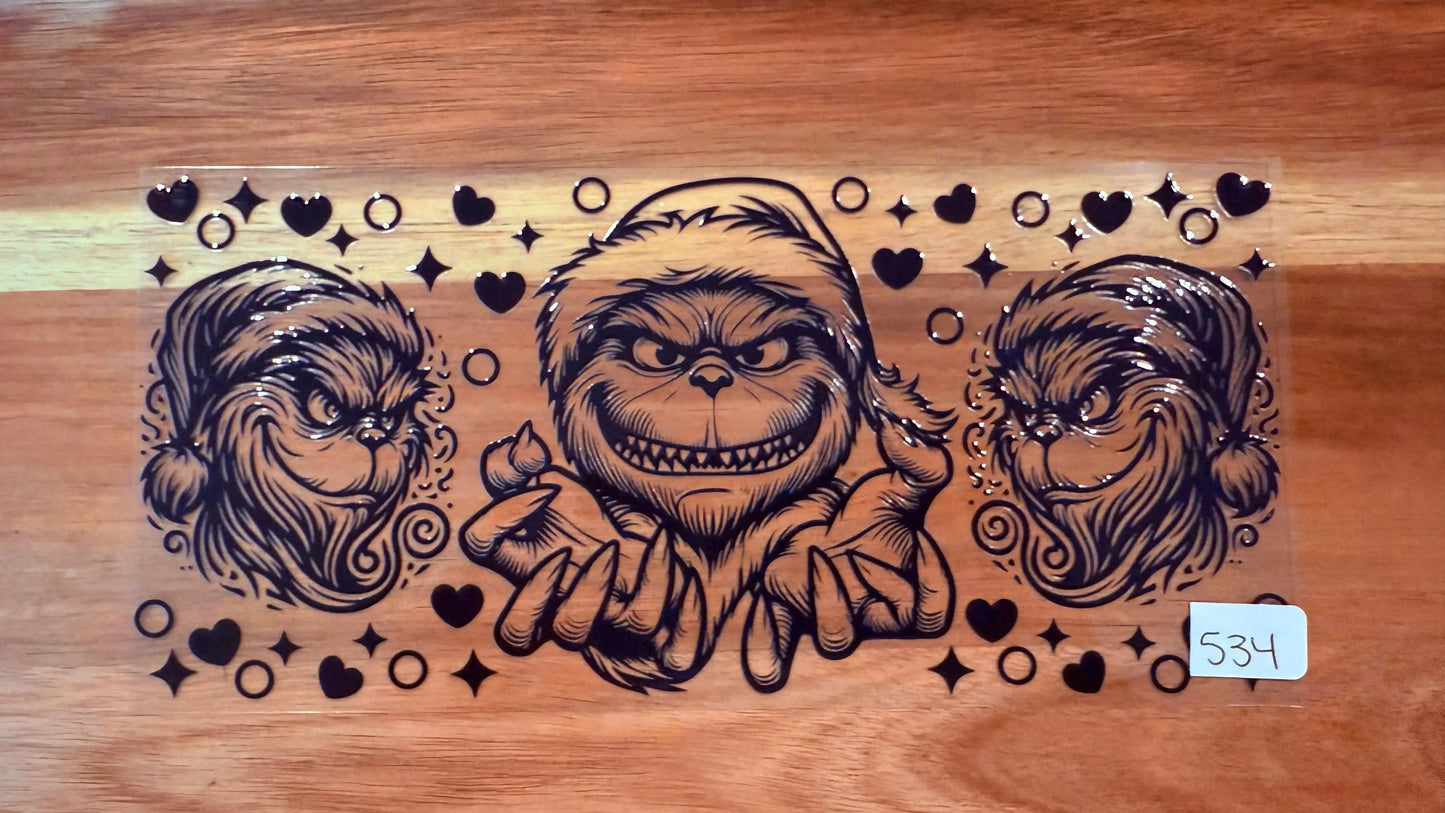 #534 Black Grinch K's Krafty Barn
