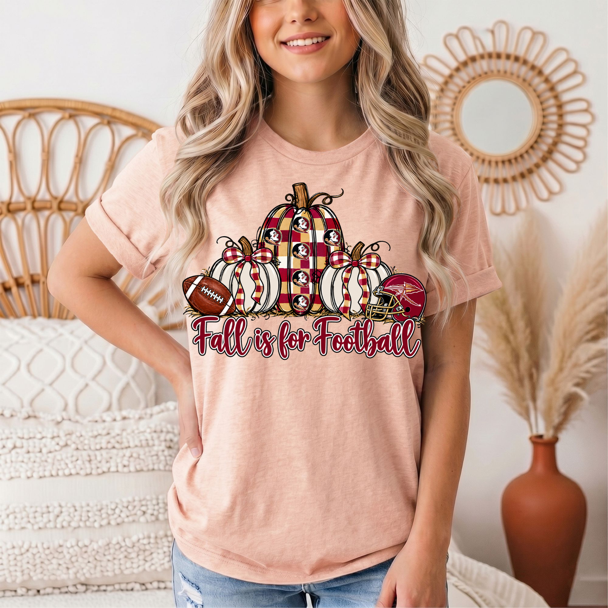 Fall Is For Football -Noles Premium Graphic Tee