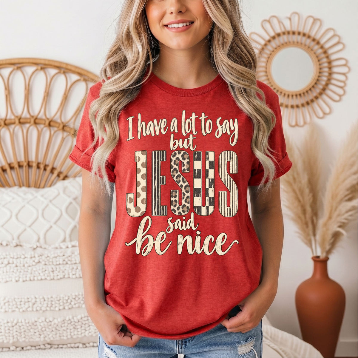 I Have a Lot to Say, but Jesus Says No Christian Graphic Tee