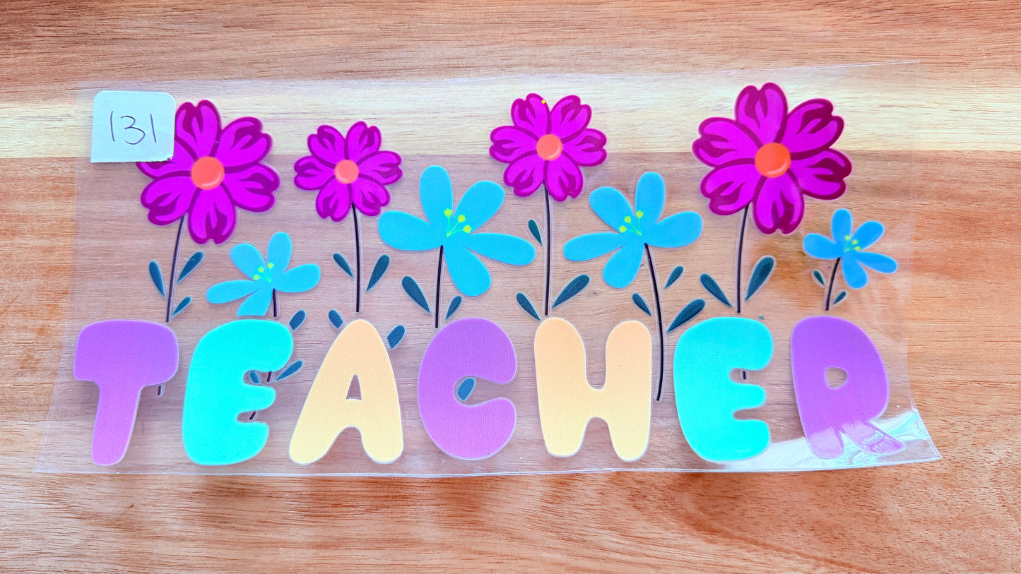 #131 Teacher with flowers