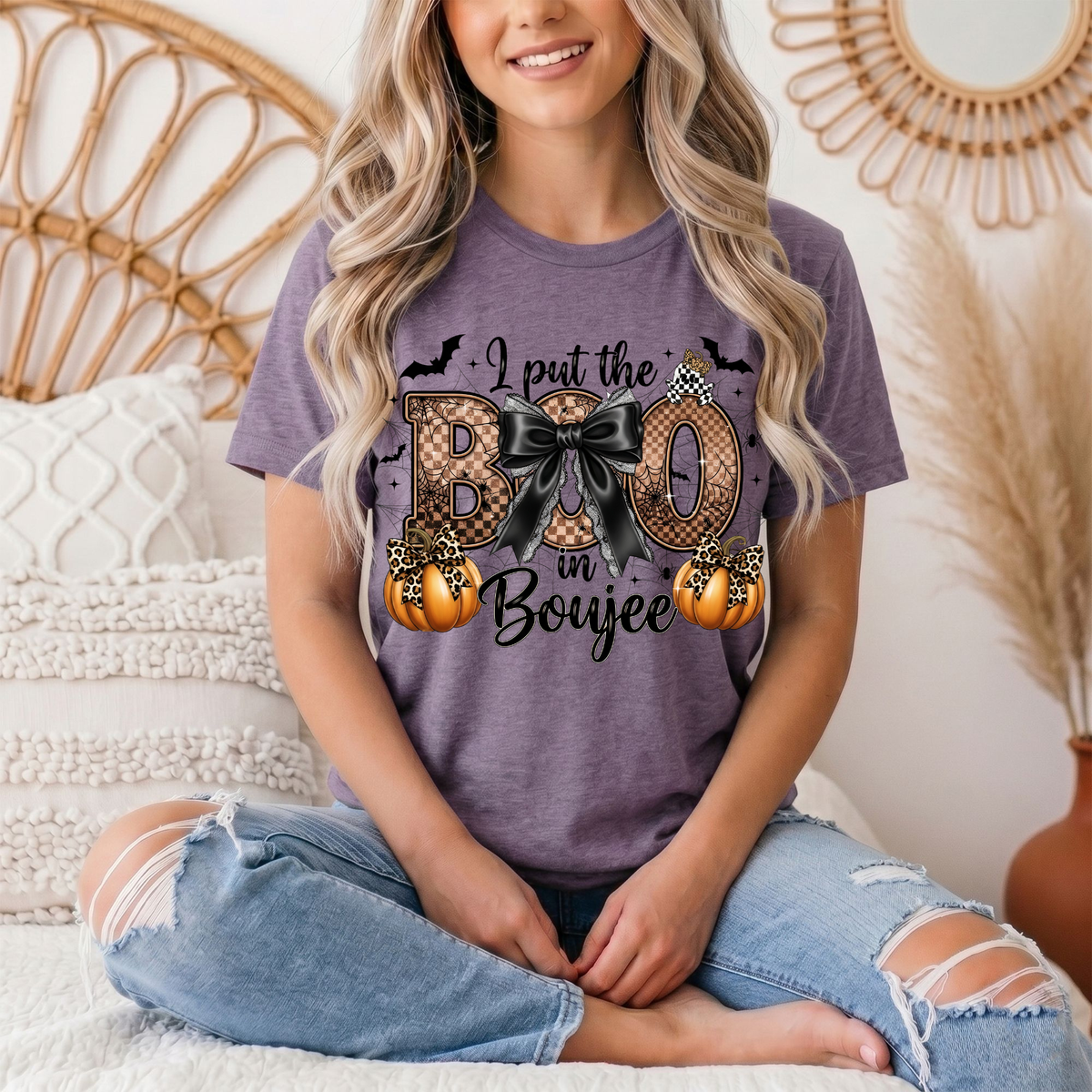 I Put the Boo in Boujee Halloween Graphic Tee