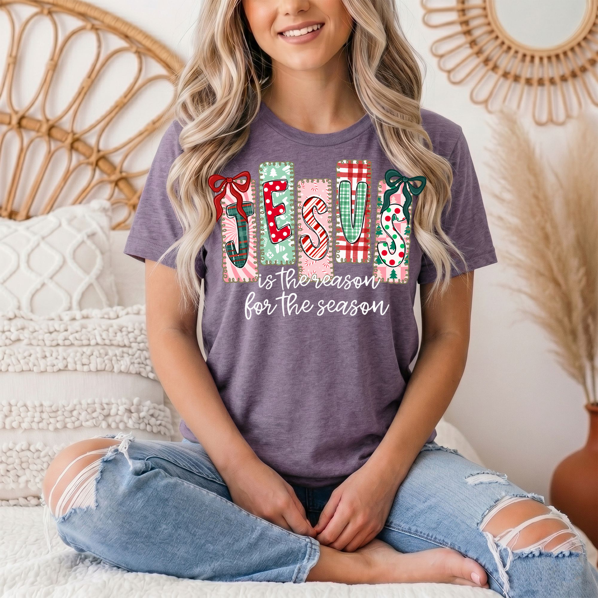 Jesus Is the Reason for the Season Christmas Graphic Tee