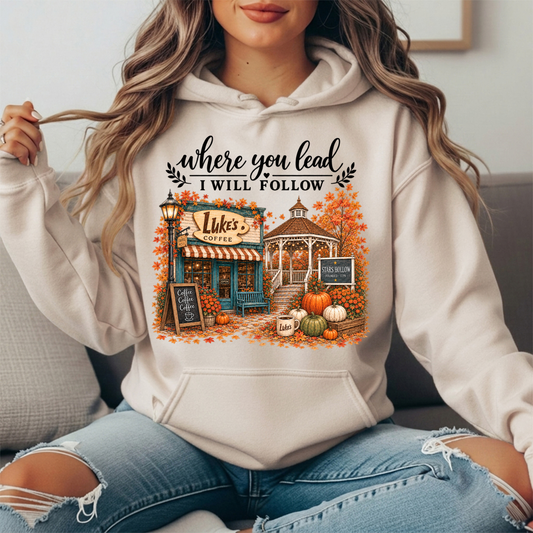 Where You Lead, I Will Follow Premium Hoodie Sweatshirt