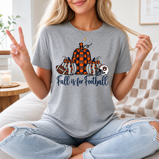 Fall Is For Football - Auburn Premium Graphic Tee