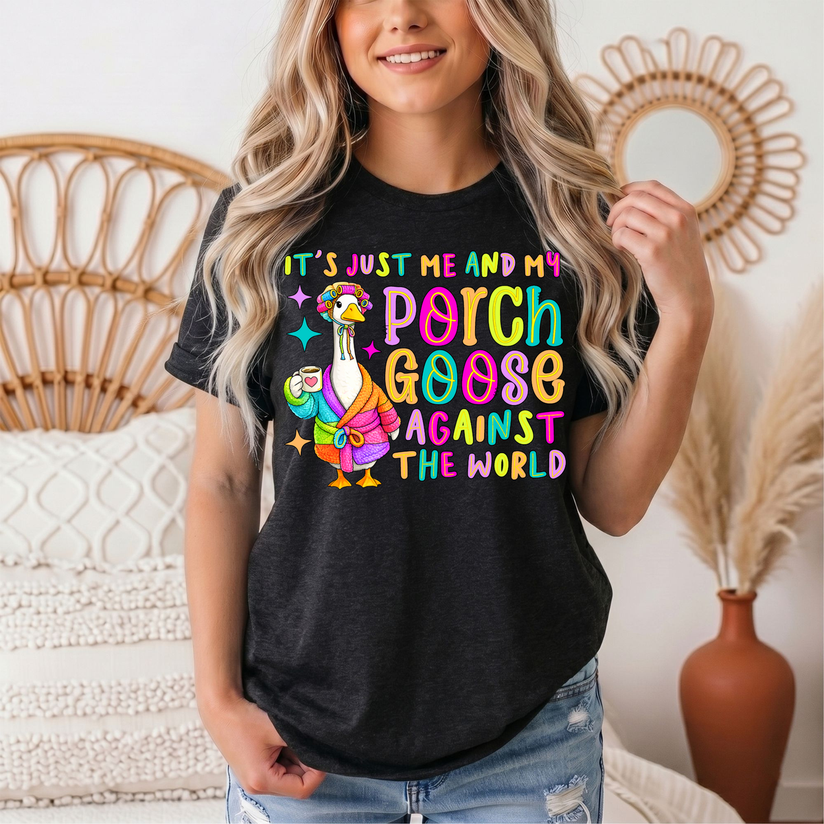 Me and My Porch Goose Against the World Graphic Tee